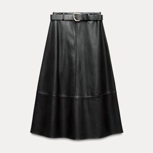 ZARA leather skirt